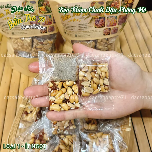 [LOẠI 1] Kẹo Khóm Chuối Đậu Phộng Mè – Chua Ngọt, Thơm Ngon | ĐẶC SẢN BẾN TRE 71 COCOSHINE