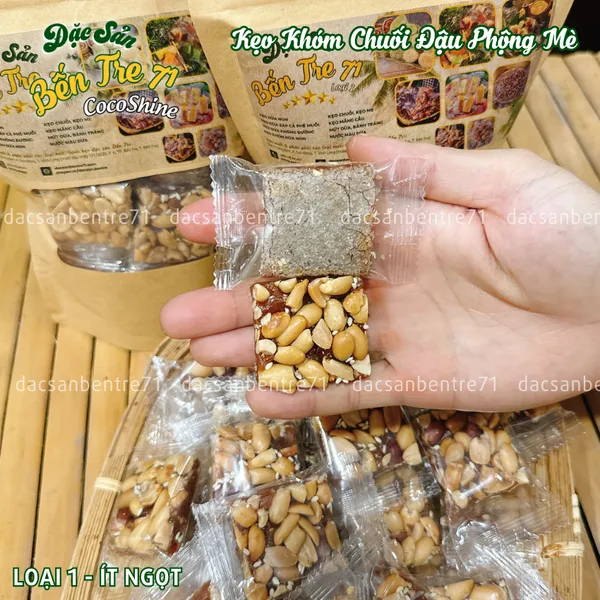 [LOẠI 1] Kẹo Khóm Chuối Đậu Phộng Mè – Chua Ngọt, Thơm Ngon | ĐẶC SẢN BẾN TRE 71 COCOSHINE