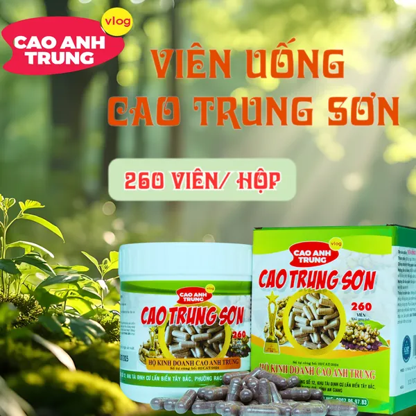 VIÊN UỐNG CAO TRUNG SƠN Nhỏ 260 viên