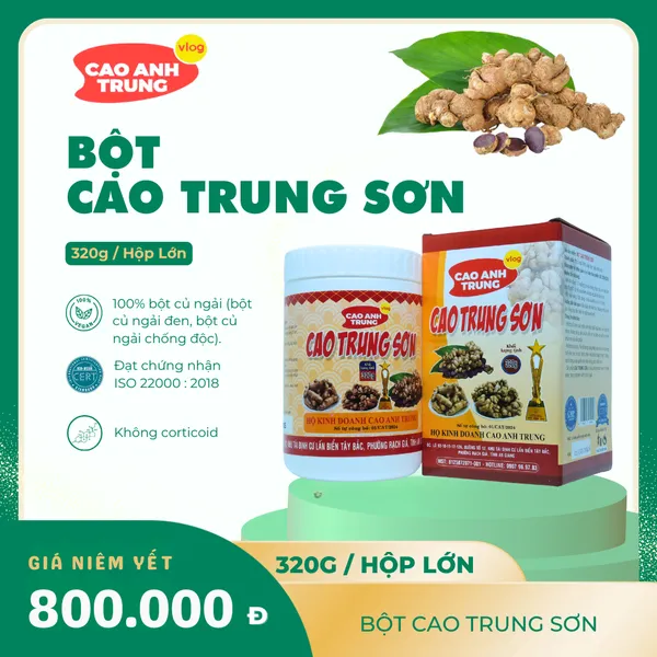 BỘT CAO TRUNG SƠN Lớn 320g