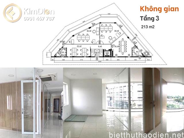 Cho thuê nhà nguyên căn đường Mai Chí Thọ tiện làm văn phòng nhà hàng (4)