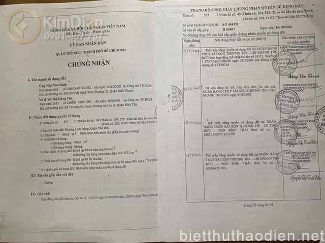 ban dat duong so 36 p linh dong thu duc