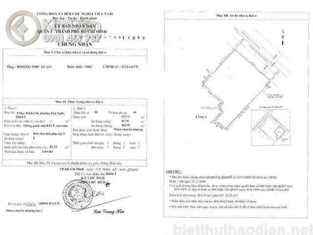 ban nha dat duong mac dinh chi quan 1