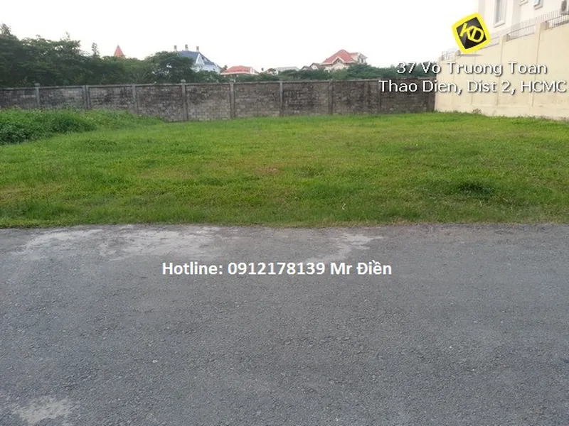 Bán đất Thảo Điền Quận 2 sổ đỏ vị trí đẹp