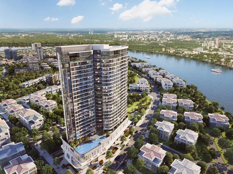 Bán dinh thự xây thô mặt tiền Nguyễn Văn Hưởng và ven sông Sài Gòn Thảo Điền