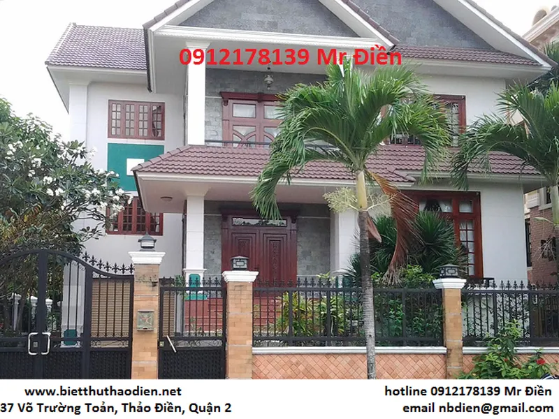 Bán gấp biệt thự Thảo Điền khu compound an ninh 24/24