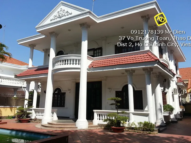 Cho thuê biệt thự đẹp tại Thảo Điền có hồ bơi sân vườn giá 3000$