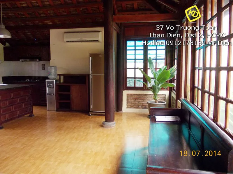 Cho thuê Biệt thự gỗ hồ bơi sân vườn giá rẻ