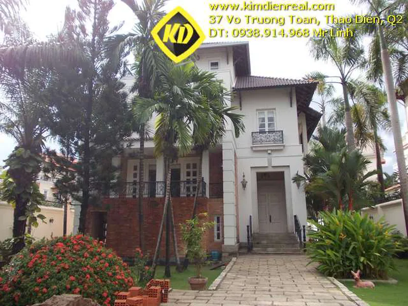 Cho thuê biệt thự hồ bơi sân vườn tuyệt đẹp Thảo Điền