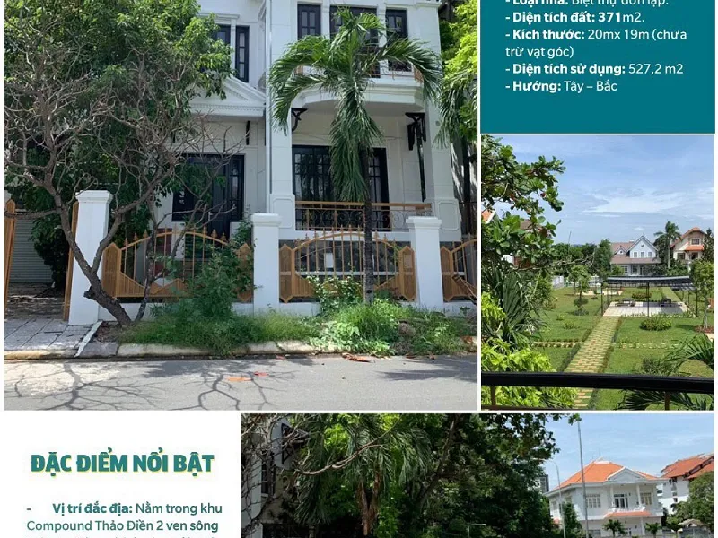 Cho thuê biệt thự mặt tiền 153 Nguyễn Văn Hưởng Thảo Điền
