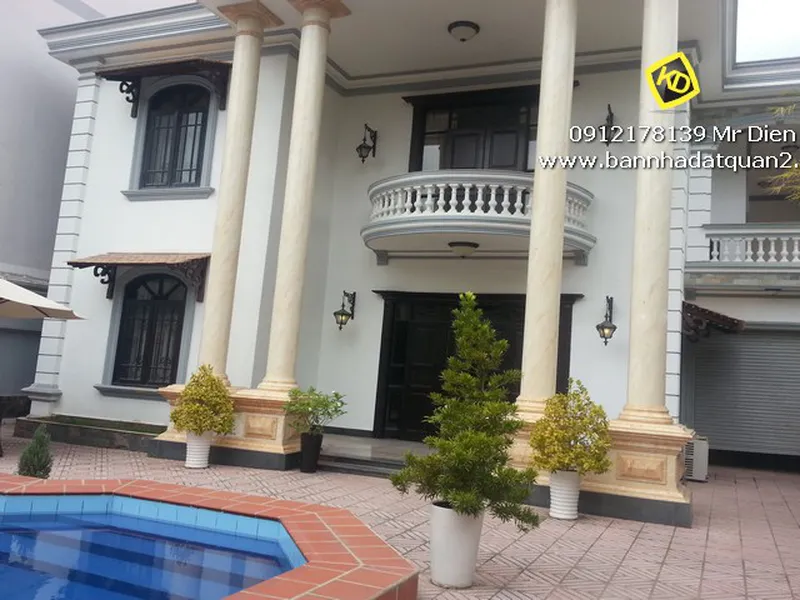 Cho thuê biệt thự thảo Điền có hồ bơi sân vườn giá 2500USD/ tháng