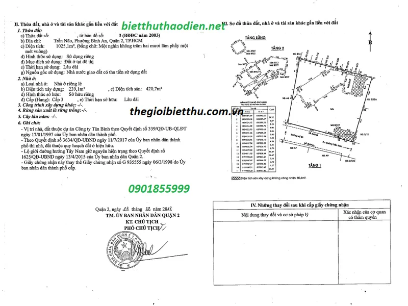 Đất biệt thự văn phòng liền đường 23 liền kề căn mặt tiền đường Trần Não Quận 2