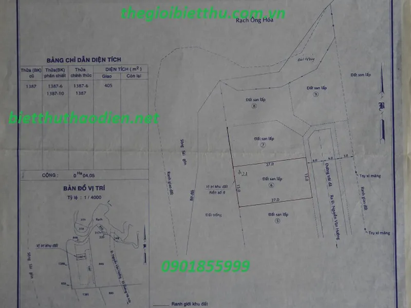 Đất Thảo Điền bờ sông Sài Gòn khu Eden 117 Nguyễn Văn Hưởng