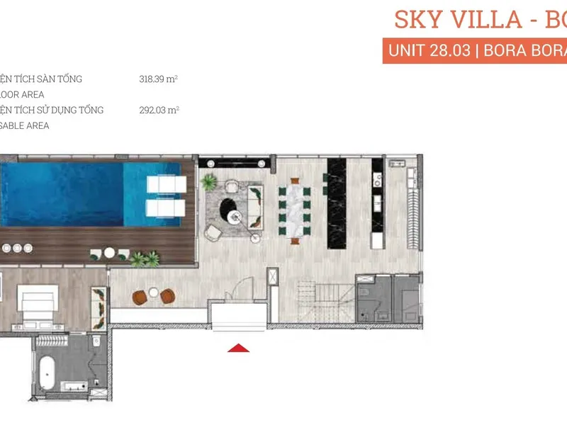 Sky villa Đảo Kim Cương