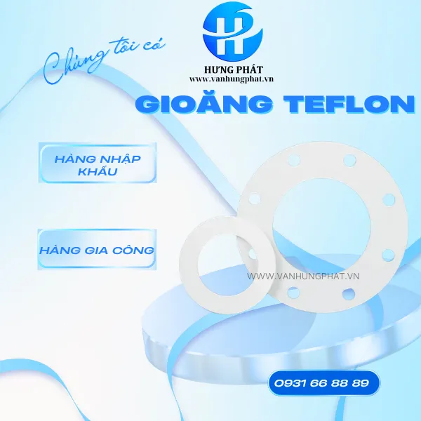 Gioăng Teflăng PTFE - Gioăng Teflon (PTFE) – Chống Hóa Chất, Chịu Nhiệt Cao | Hưng Phát