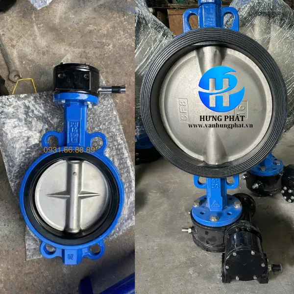 Van bướm gang tay quay  - Van bướm mặt bích giá tốt – Hưng Phát