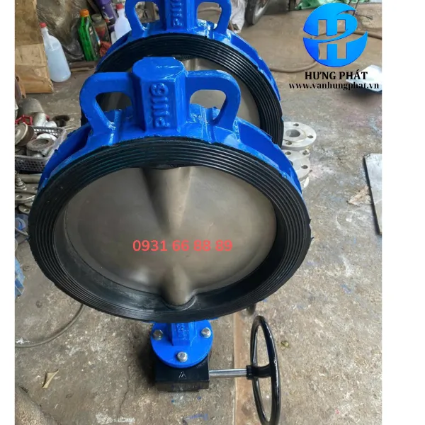 Van bướm gang tay quay  - Van bướm mặt bích giá tốt – Hưng Phát