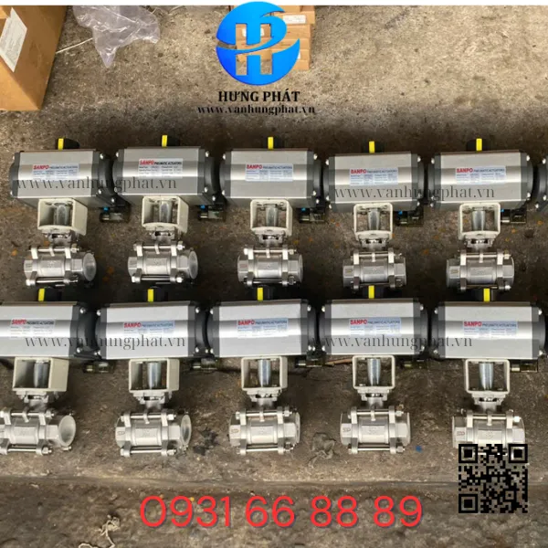 Van Bi 3 Mảnh Điều Khiển Khí Nén