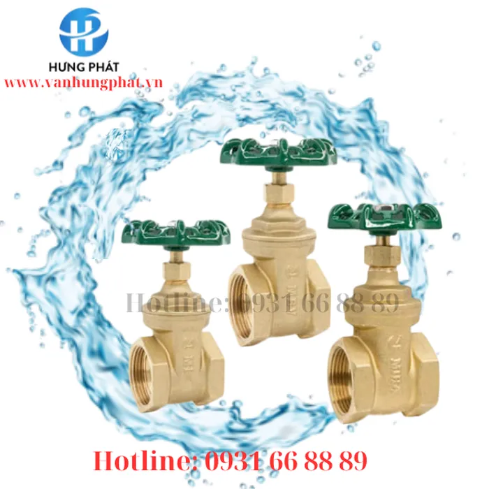 Van cổng ren đồng DN 15