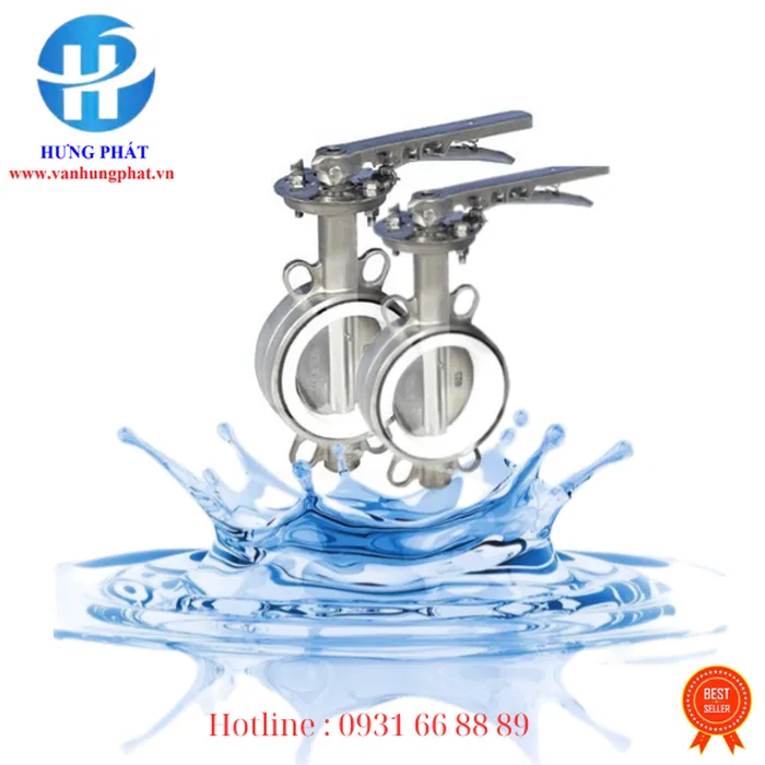 Van bướm tay gạt inox 304 DN 50