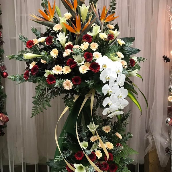Kệ Hoa Mừng Khai Trương 2 Tầng Đại Cát Sang Trọng | Hoa Flower Dance