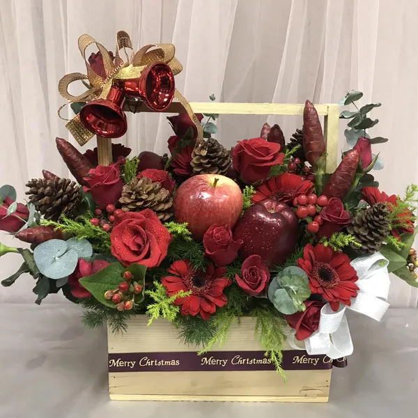 Giỏ hoa giáng sinh