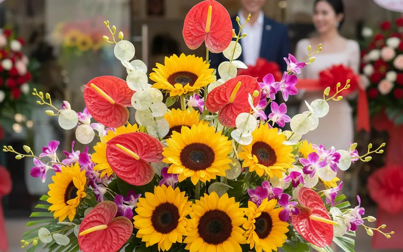 Mua hoa mừng khai trương: Hoa tươi hay hoa giả?