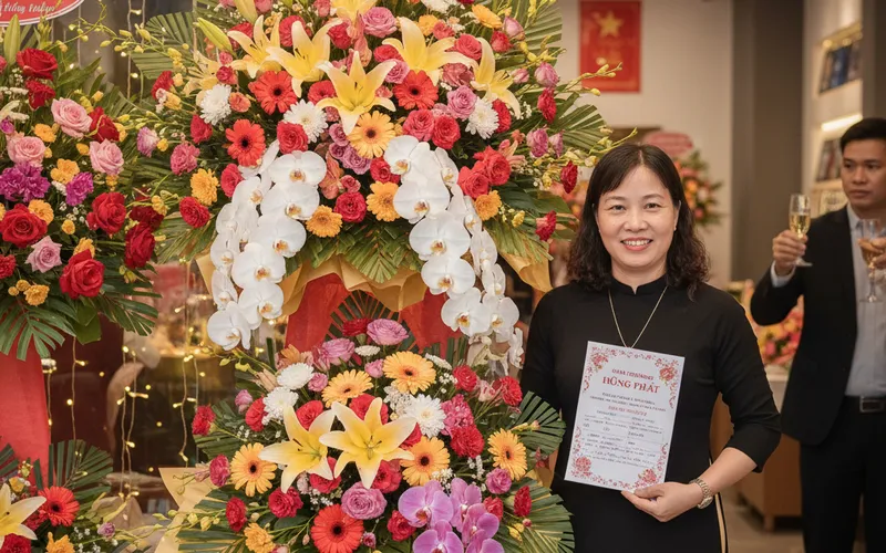 25+ Mẫu Hoa Mừng Khai Trương Đẹp và Bí Quyết Tự Làm Kệ Hoa Hai Tầng Độc Đáo Chỉ 2 Triệu Đồng