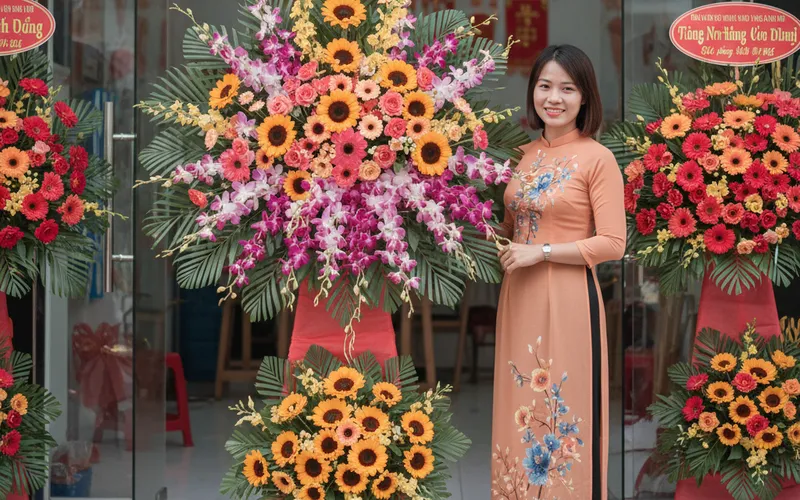 Bí Quyết Mua Hoa Mừng Khai Trương và Hướng Dẫn Cắm Kệ Hoa Chuẩn Đẹp