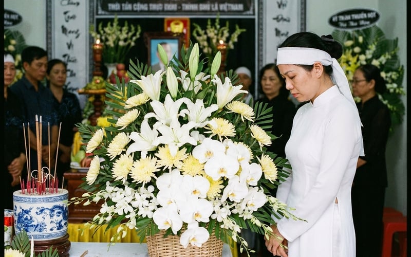 Hoa chia buồn đẳng cấp: Trang nhã và thành kính