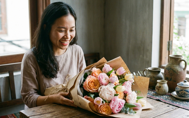 Bí quyết chọn bó hoa sinh nhật tinh tế cho phái nữ