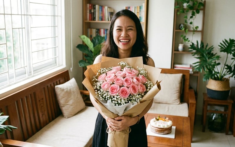 5 mẫu hoa chúc sinh nhật ấn tượng ngân sách chỉ 1 triệu đồng