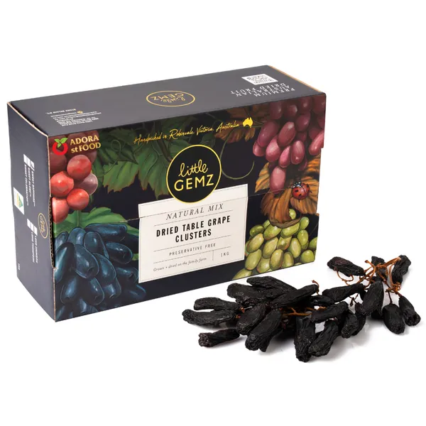 Sweet Sapphire Dried Grape Clusters Little Gemz 1kg