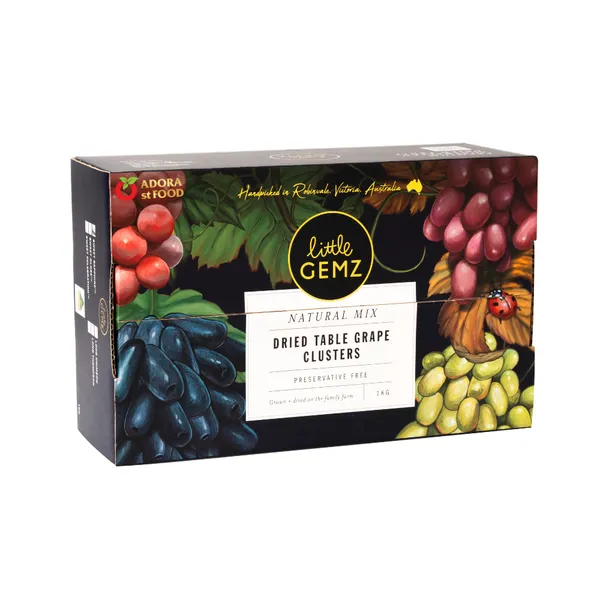 Sweet Sapphire Dried Grape Clusters Little Gemz 1kg