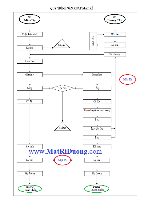 quy trinh san xuat mat ri duong Quy trình sản xuất Mật rỉ đường
