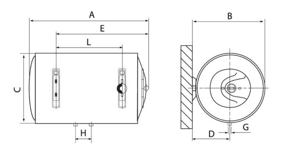 Bình nước nóng Ferroli AQUA SEH150 Bình nước nóng Ferroli AQUA SEH150
