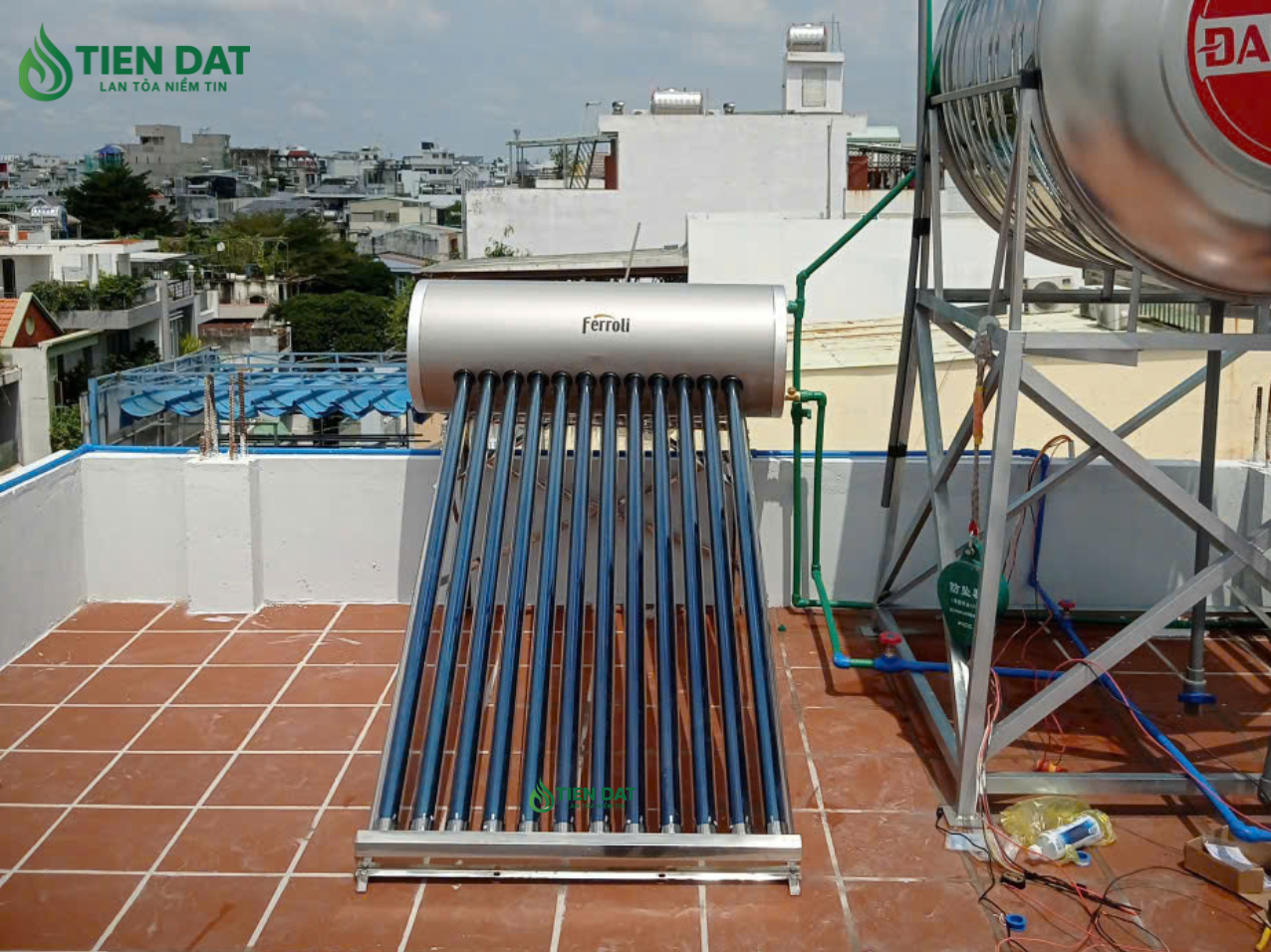 giao lắp đặt máy NLMT Ferroli giao lắp đặt máy NLMT Ferroli