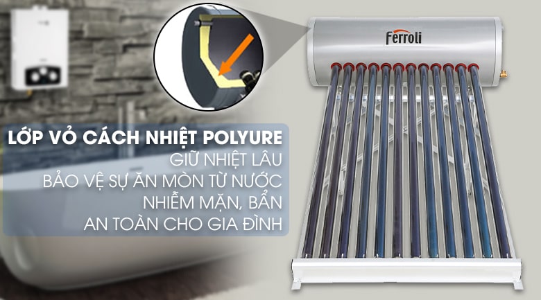 máy nước nóng năng lượng mặt trời ferroli 180l máy nước nóng năng lượng mặt trời ferroli 180l
