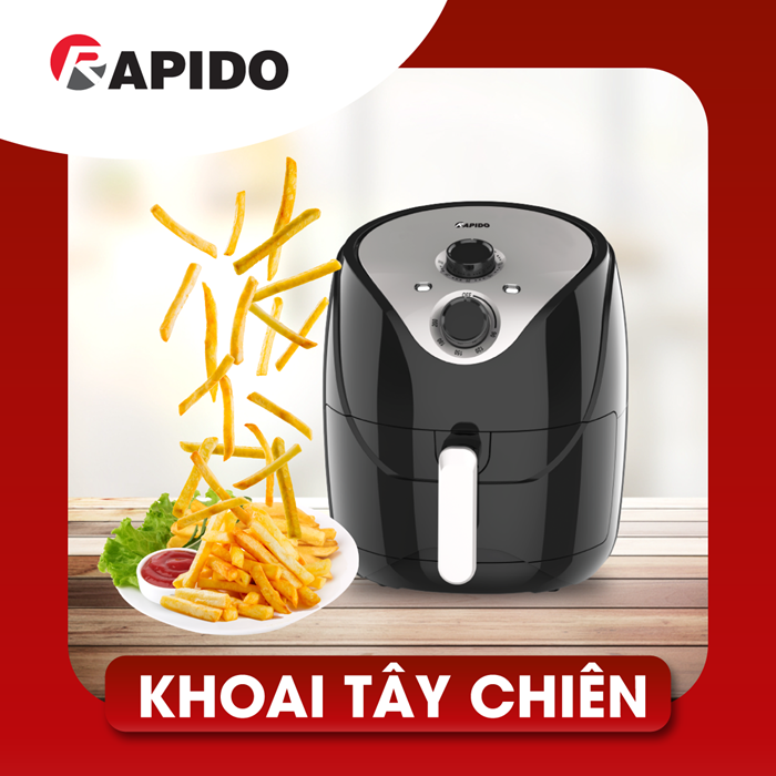 nồi chiên không dầu rapido nồi chiên không dầu rapido