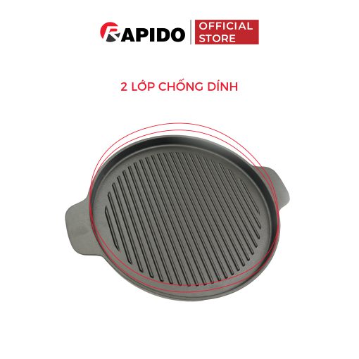 Chảo gang nướng Rapido RG24-RF tròn Chảo gang nướng Rapido RG24-RF tròn