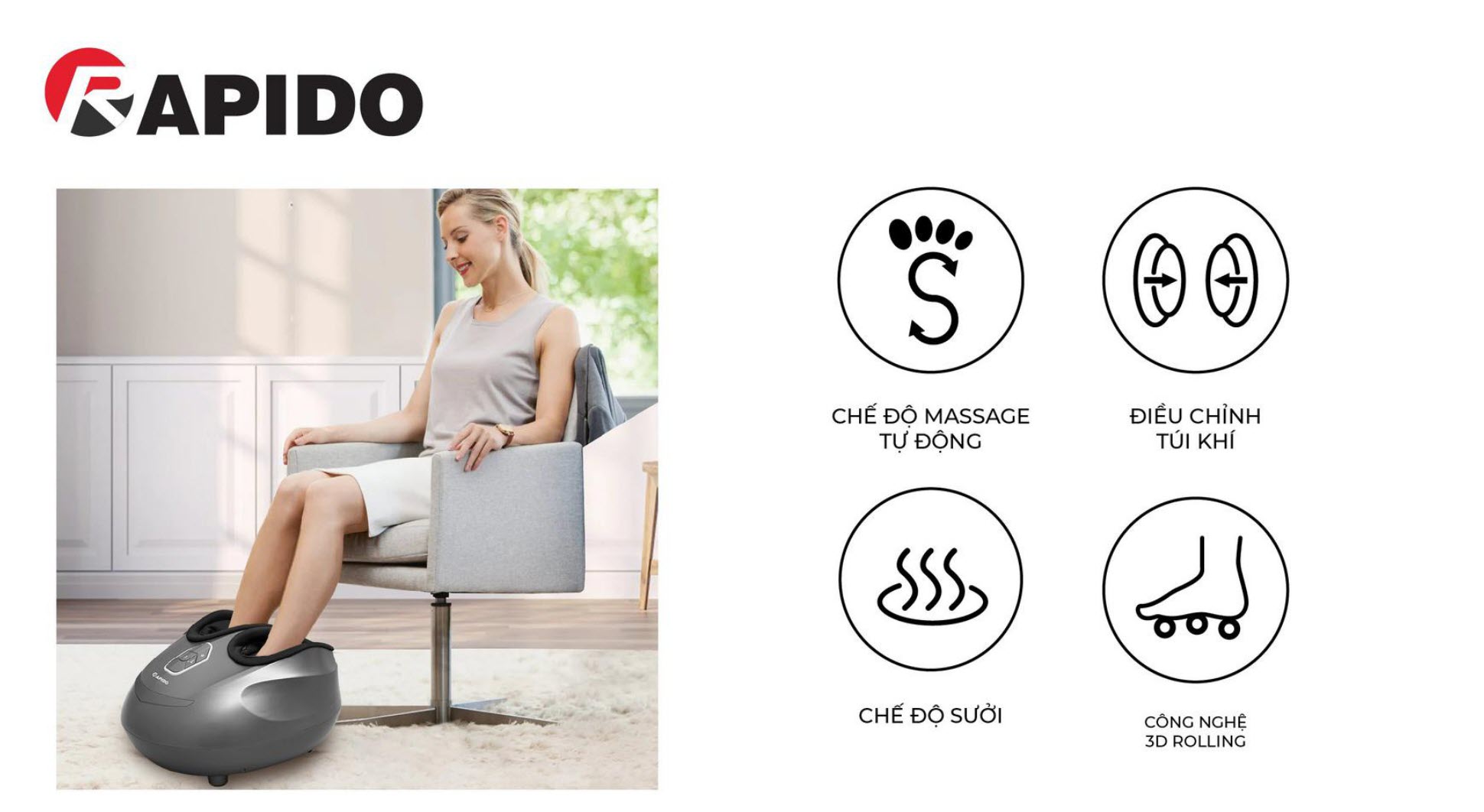 Máy massage chân RFM 36 Máy massage chân RFM 36