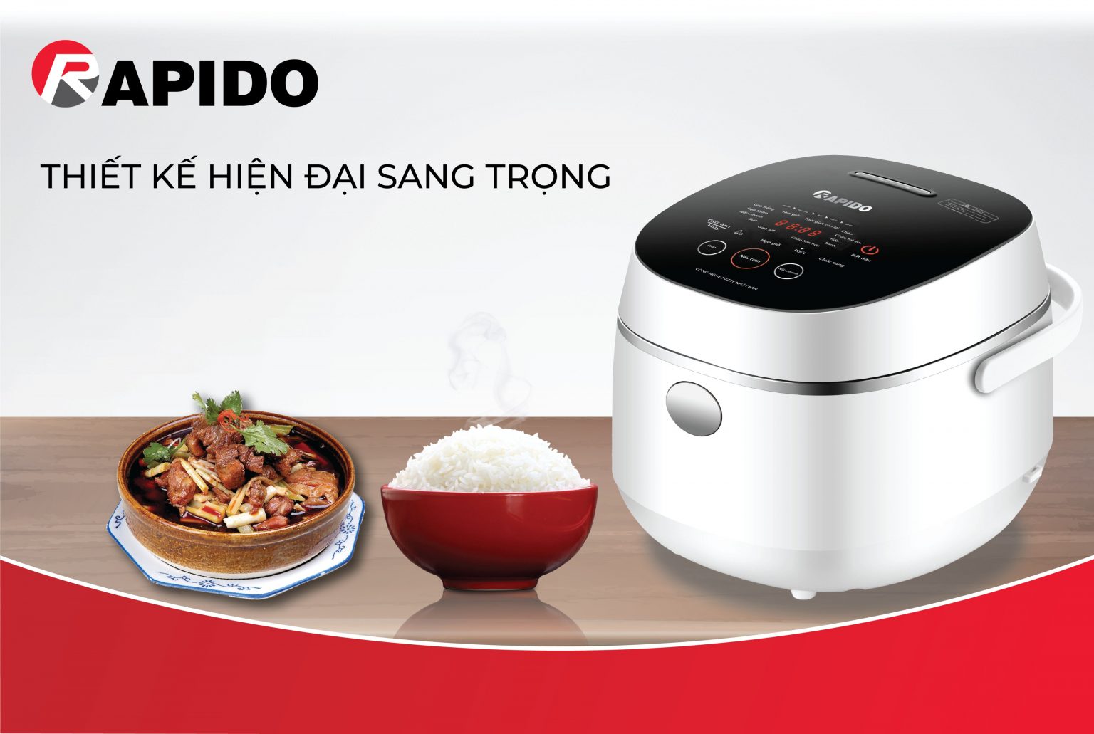 Nồi cơm điện tử Rapido RC-1.2D Nồi cơm điện tử Rapido RC-1.2D
