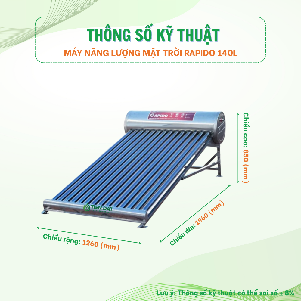 Video review máy nước nóng năng lượng mặt trời RAPIDO 140L Video review máy nước nóng năng lượng mặt trời RAPIDO 140L