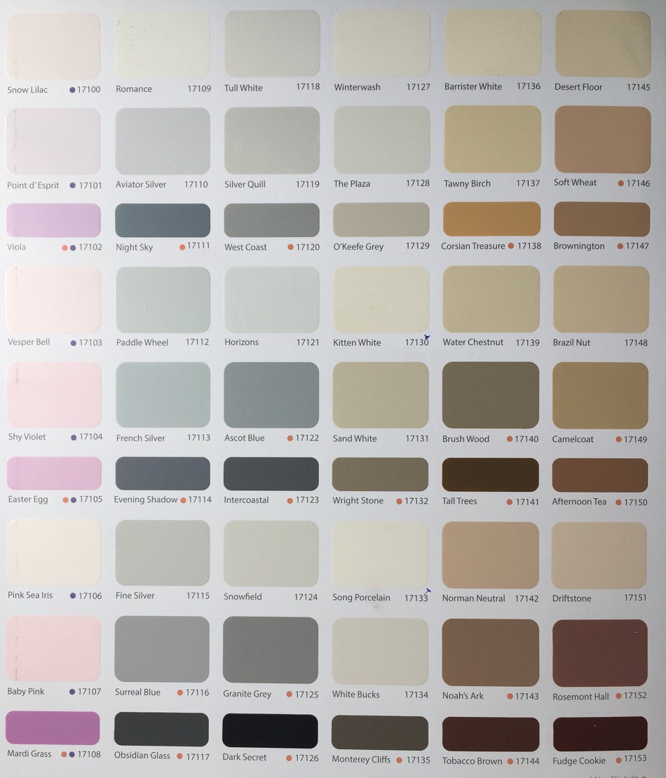 bang-mau-dura bảng màu dura