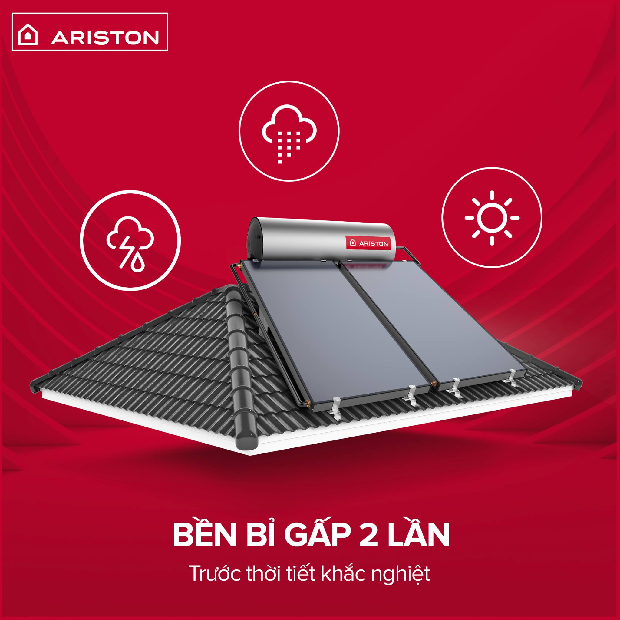 Bình nước năng lượng mặt trời Ariston Bình nước năng lượng mặt trời Ariston