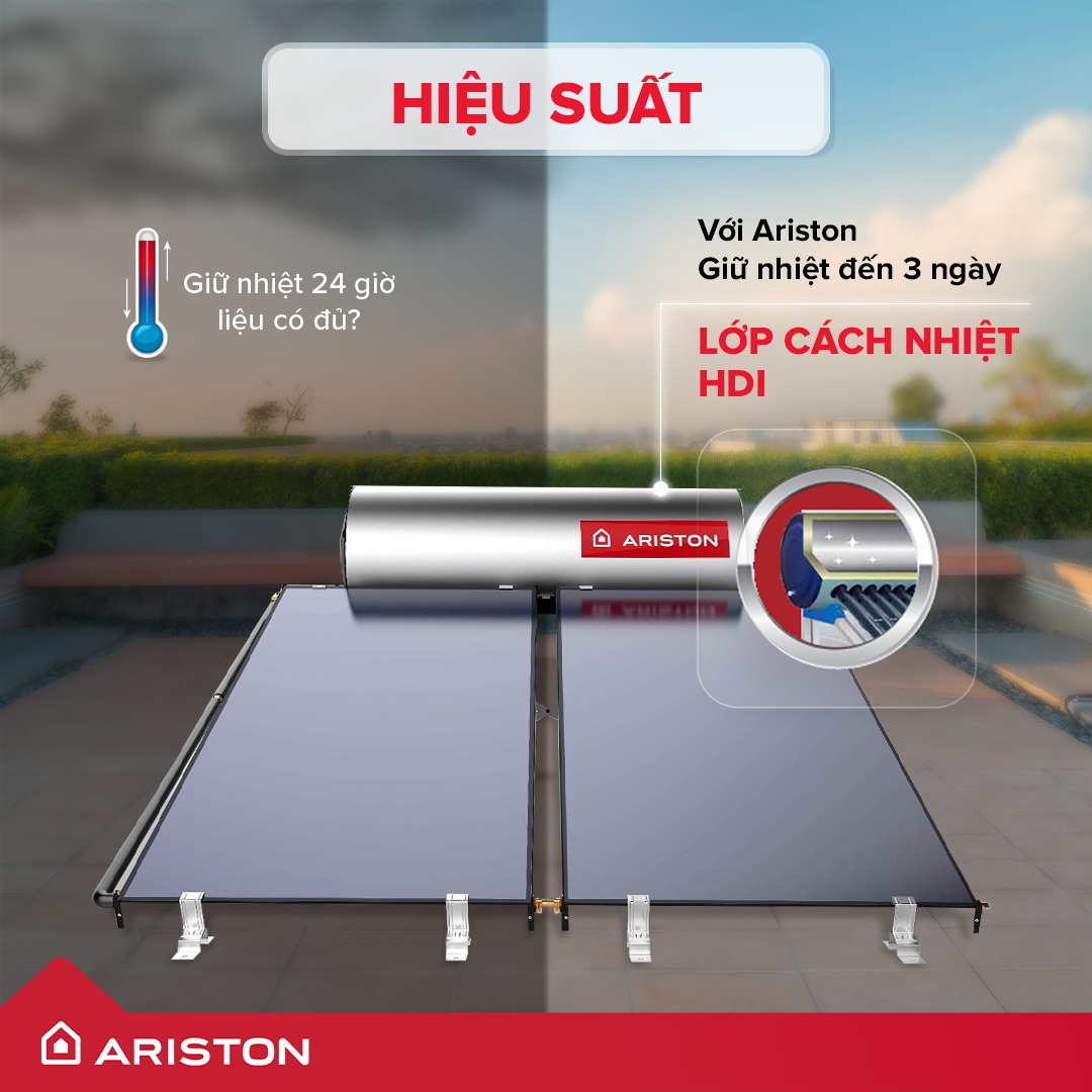 Máy nước nóng NLMT Ariston Máy nước nóng NLMT Ariston