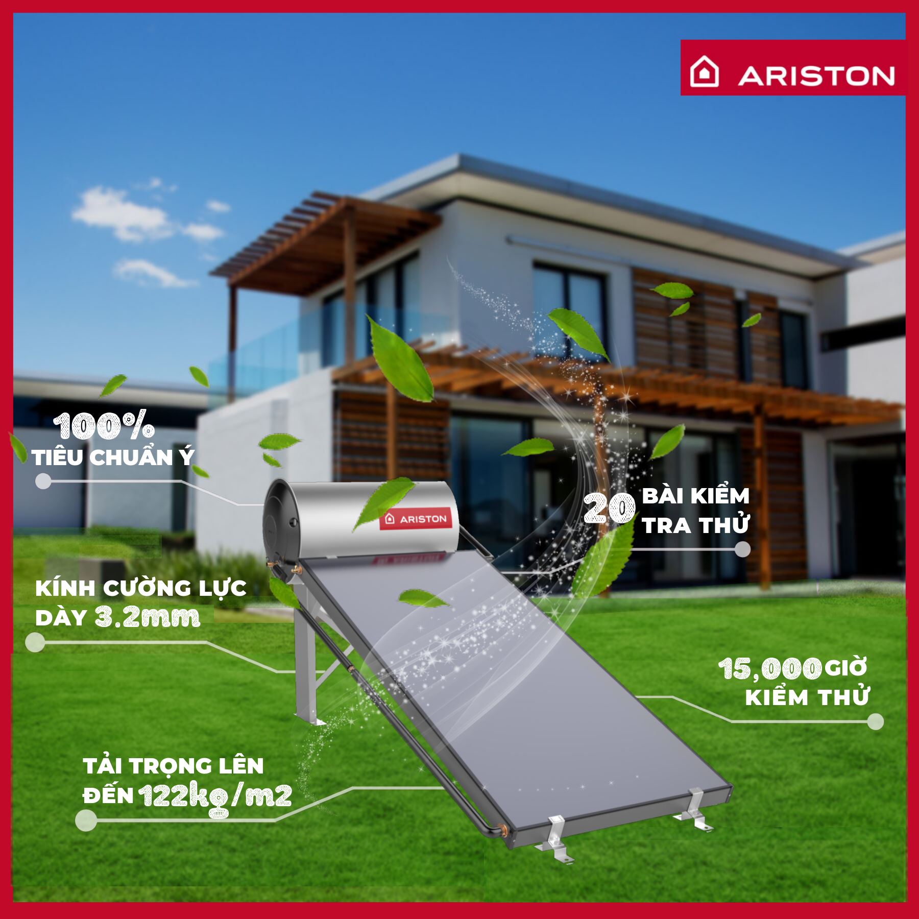 máy nước nóng năng lượng mặt trời tấm phẳng Ariston máy nước nóng năng lượng mặt trời tấm phẳng Ariston