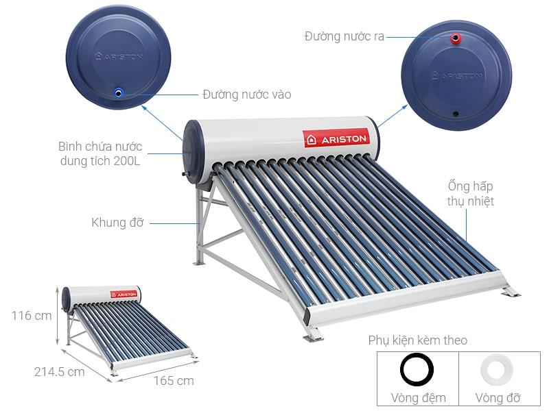 máy năng lượng mặt trời ariston 150l máy năng lượng mặt trời ariston 150l