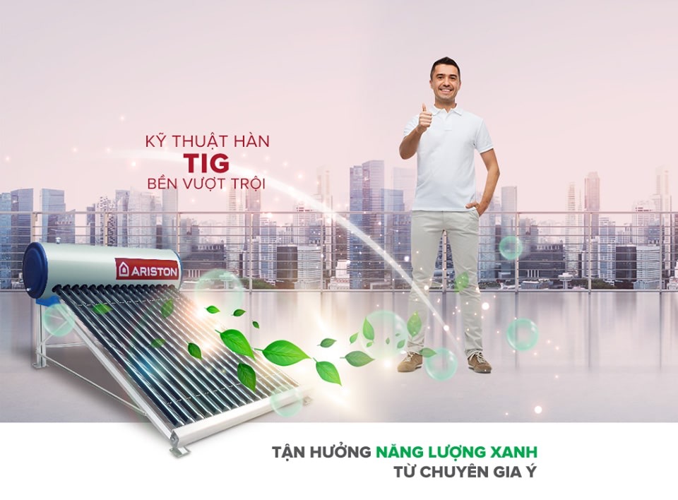 Máy nước nóng năng lượng mặt trời Ariston Máy nước nóng năng lượng mặt trời Ariston