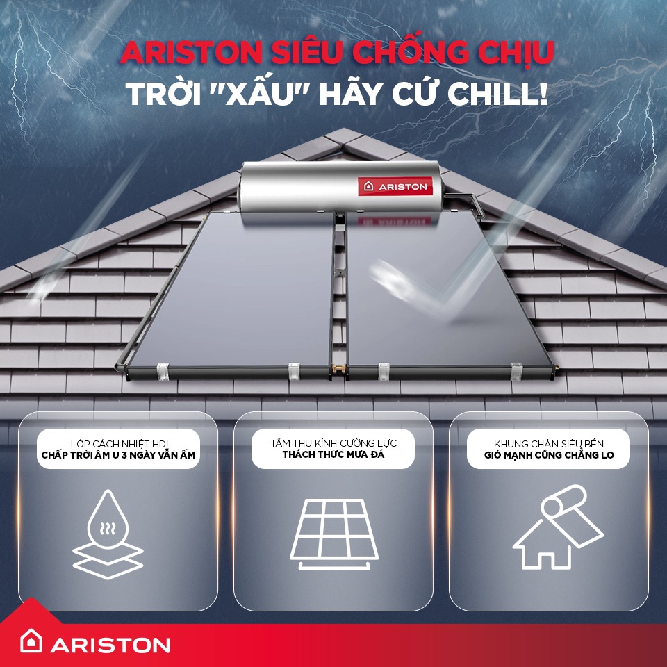 máy nước nóng năng lượng mặt trời tấm phẳng Ariston máy nước nóng năng lượng mặt trời tấm phẳng Ariston